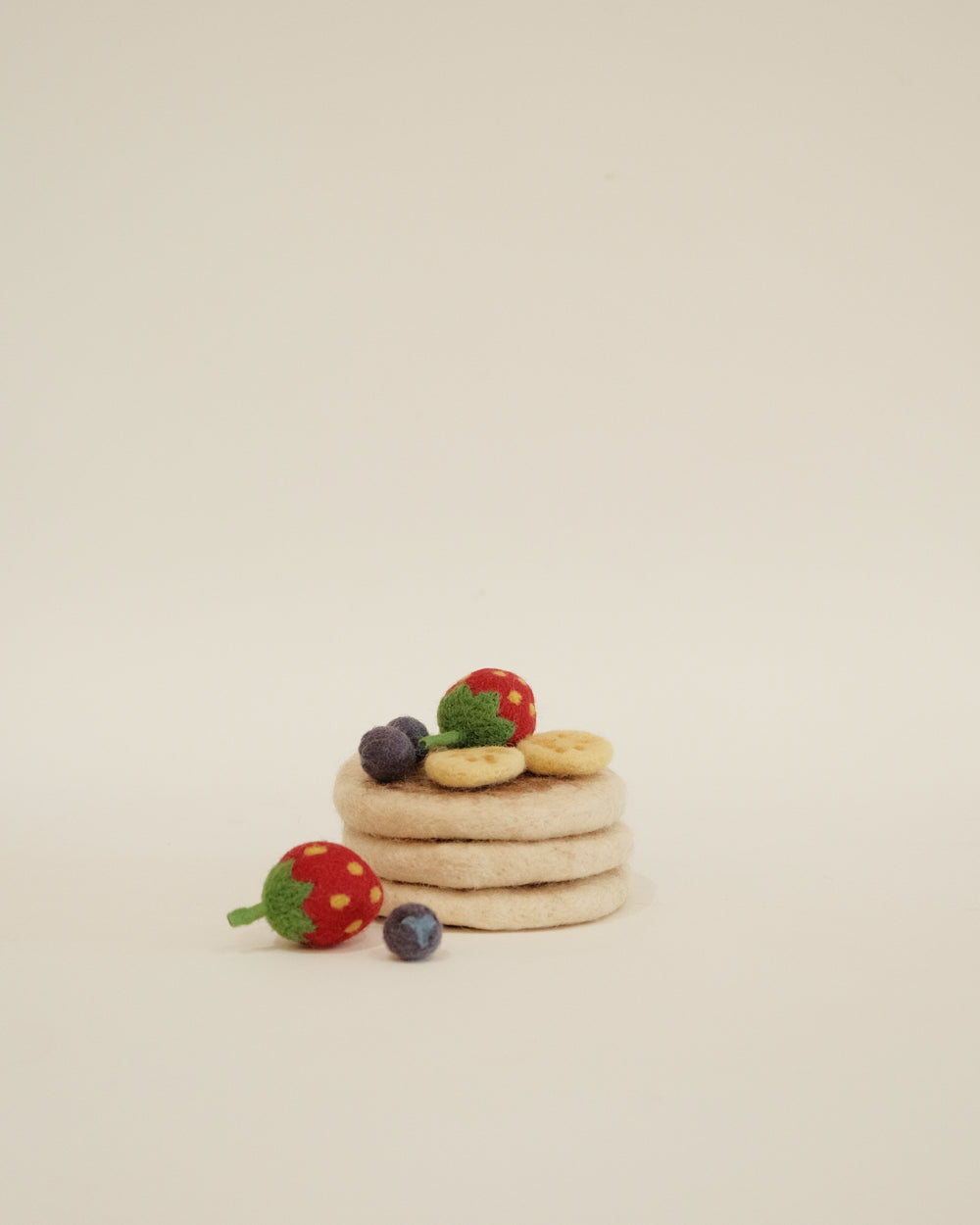 Felt Pancake Stack Play Food Set