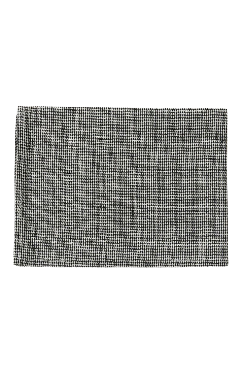 Linen Tea Towel- Houndtooth Check