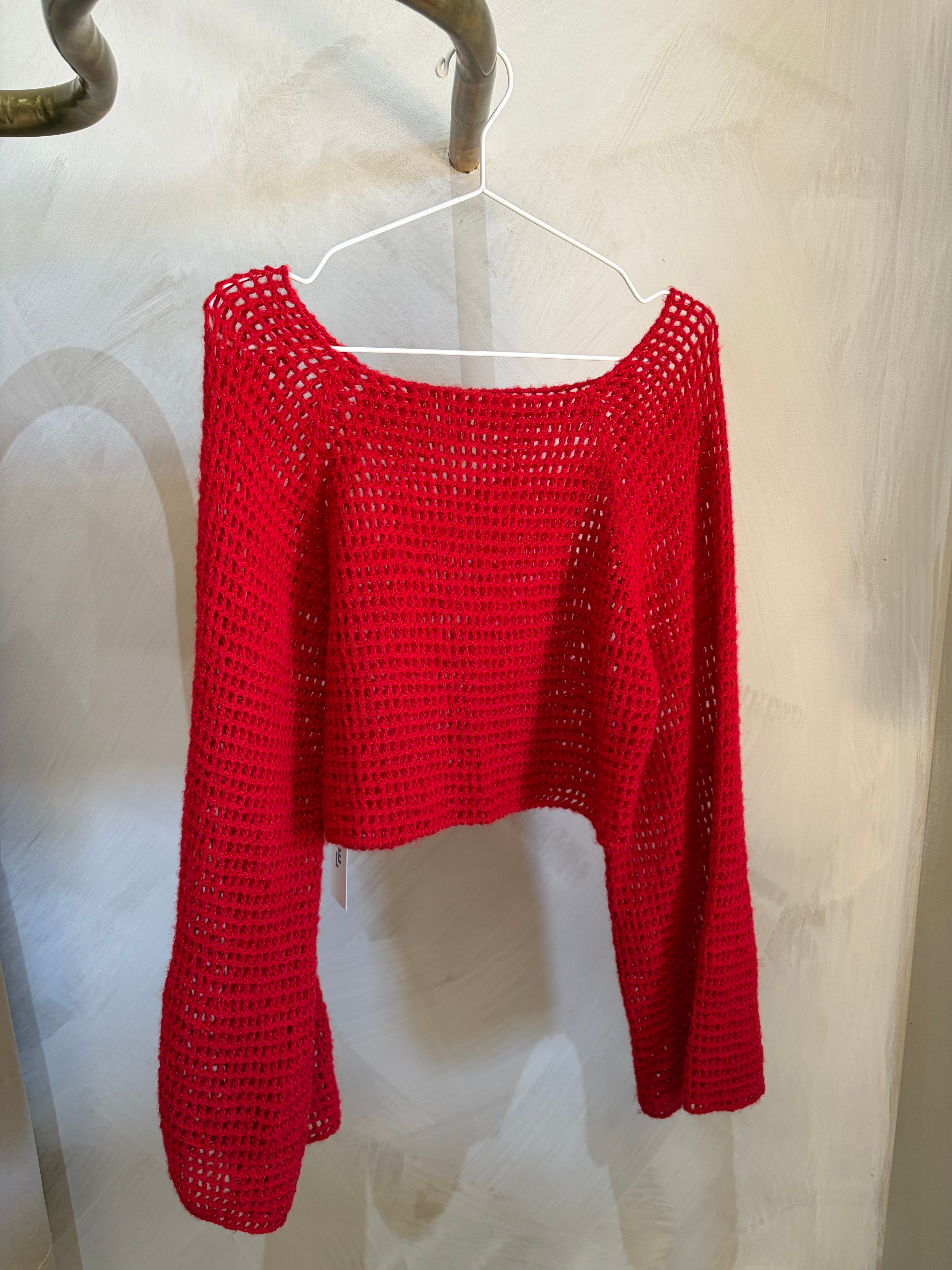 Bell Top Mohair Red S/M