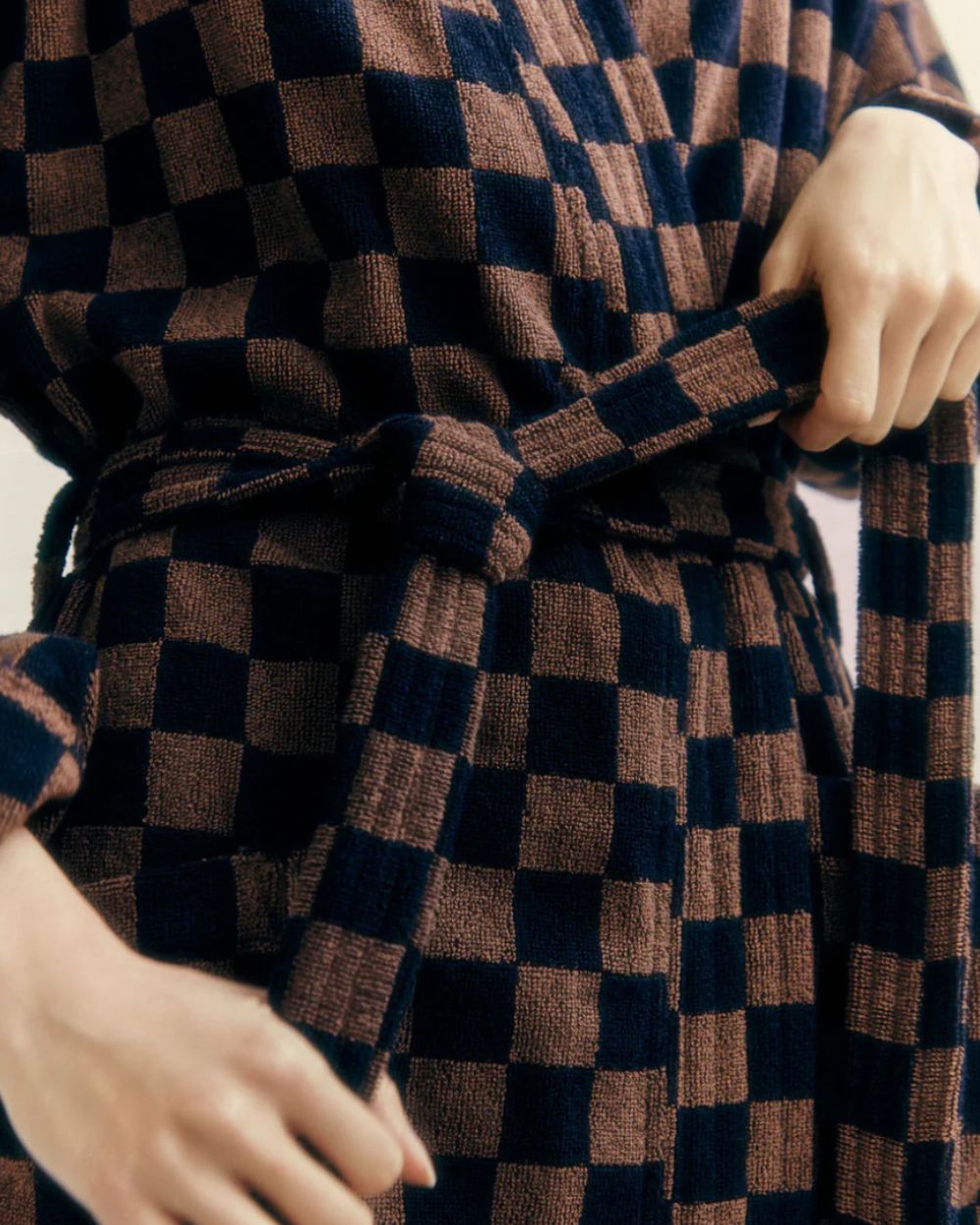 Sulis Bath Robe - Tabac & Noir
