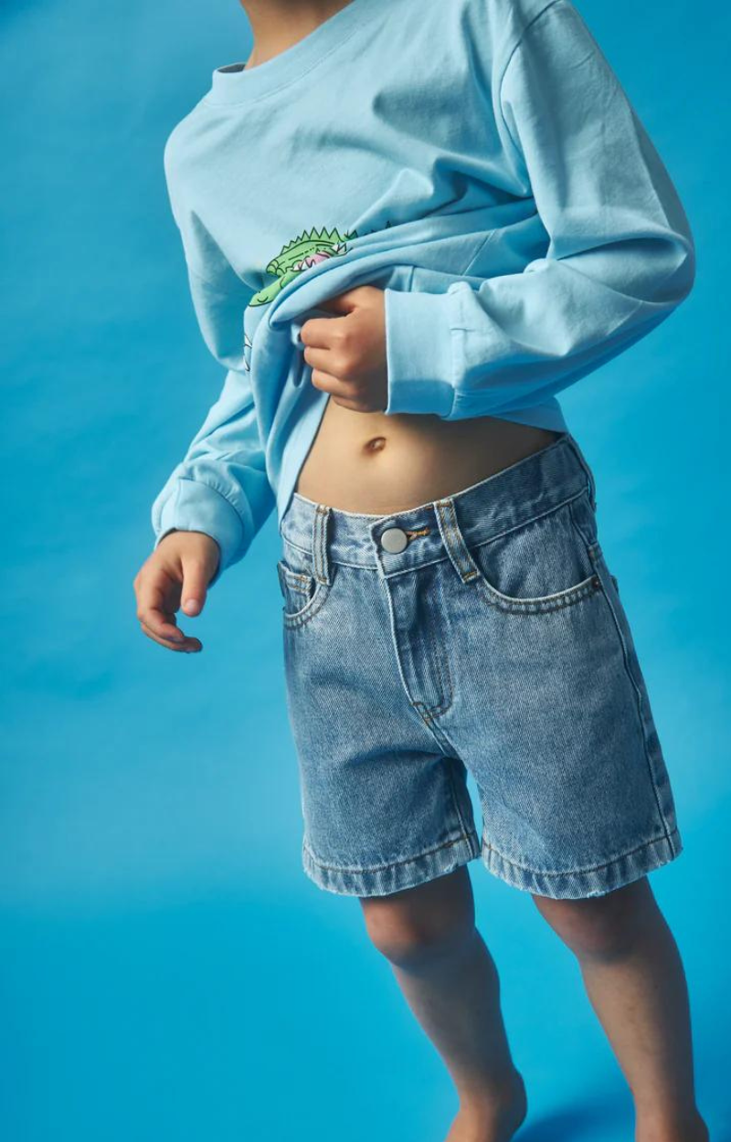 Blue Jean Baby Short - Light Wash
