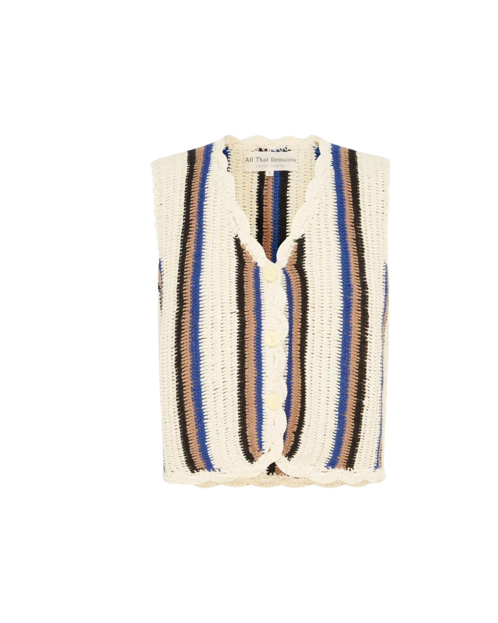 Lucy Vest - Navy Stripe