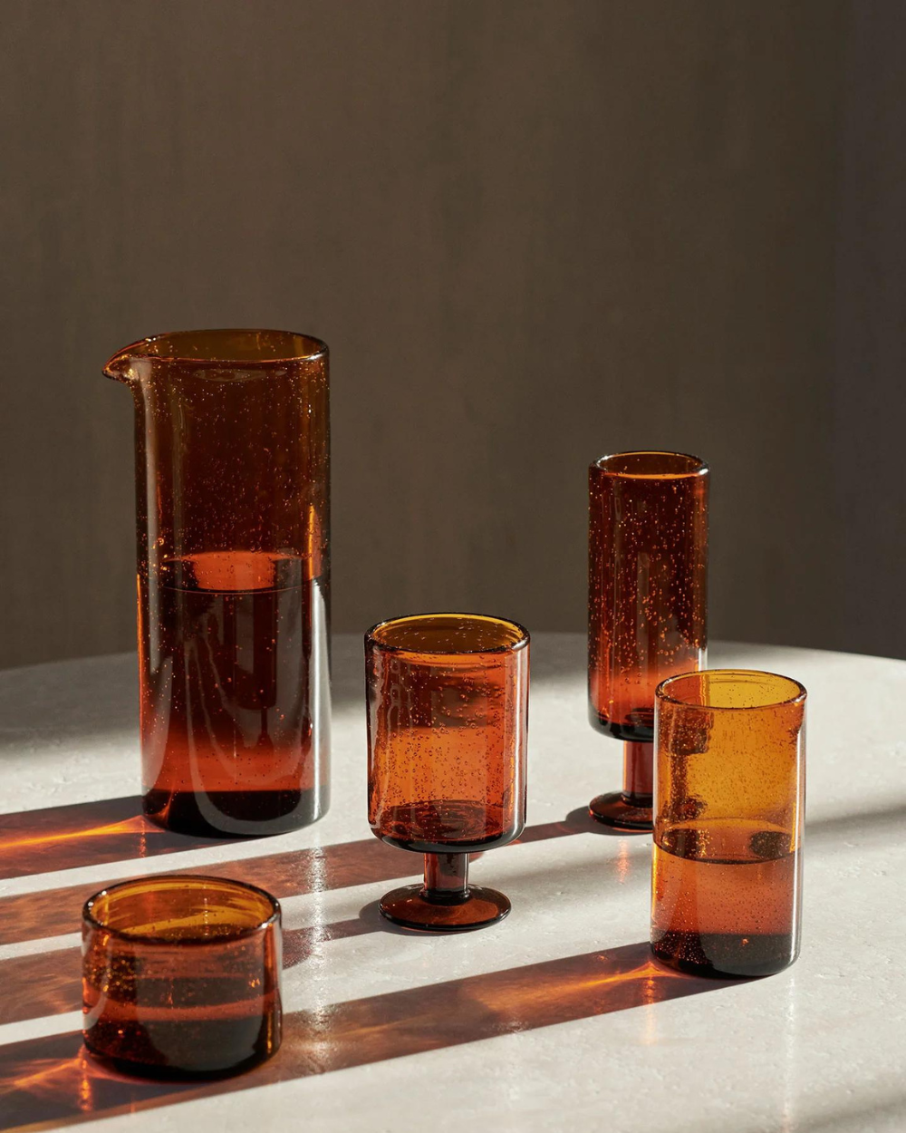 Oli Champagne Flute - Amber