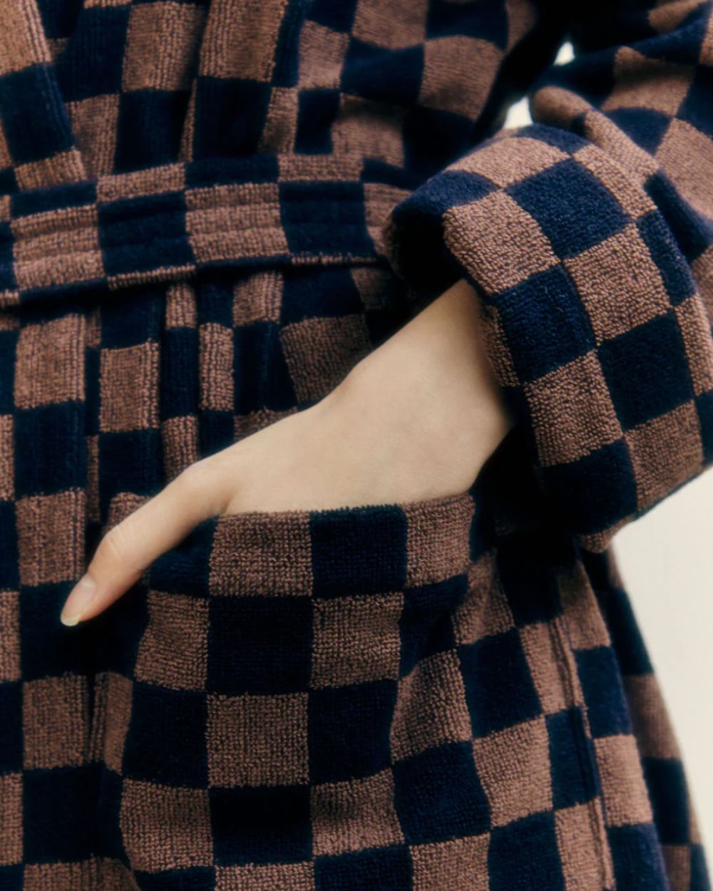 Sulis Bath Robe - Tabac & Noir