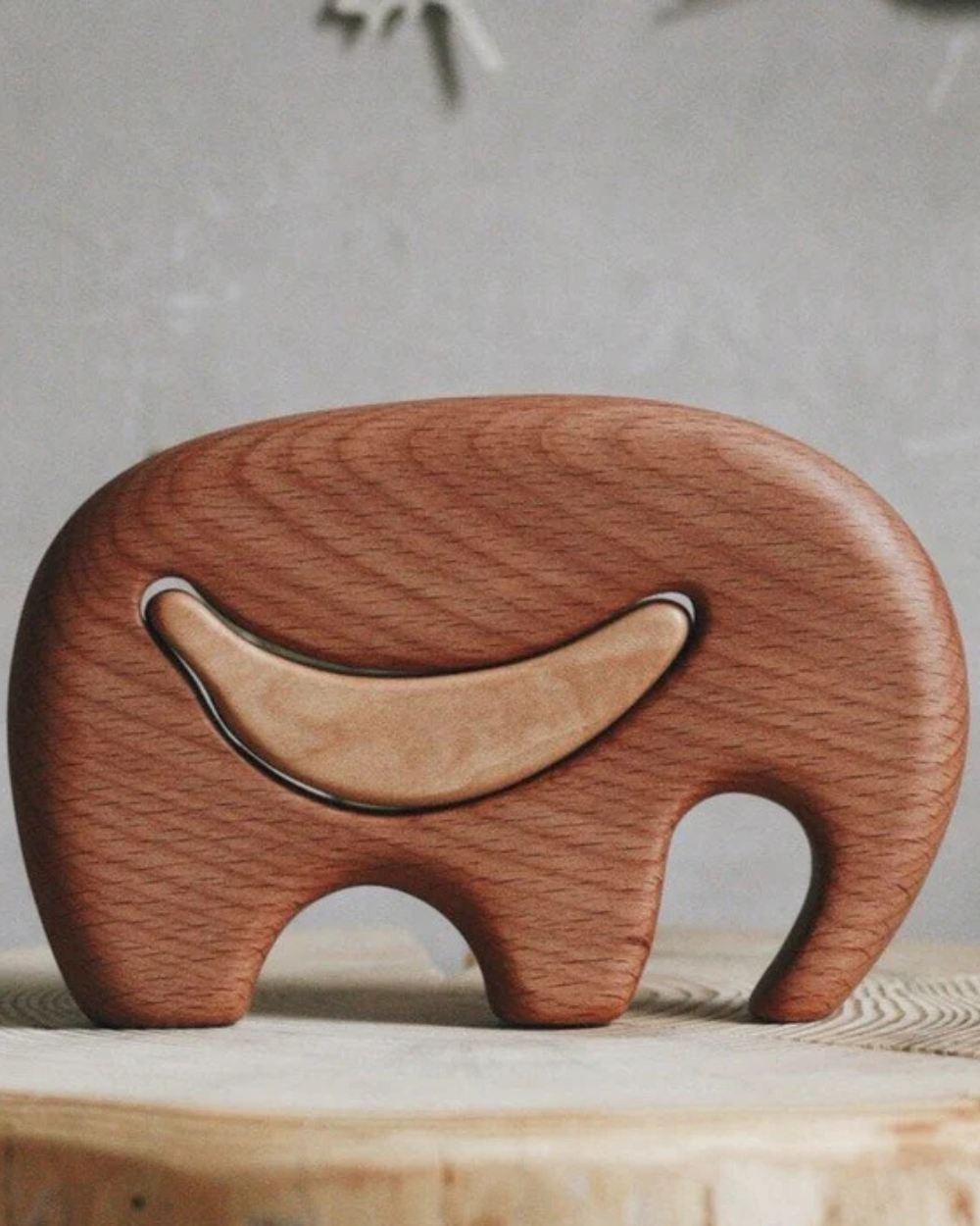 Wooden Elephant Puzzle - Elmer