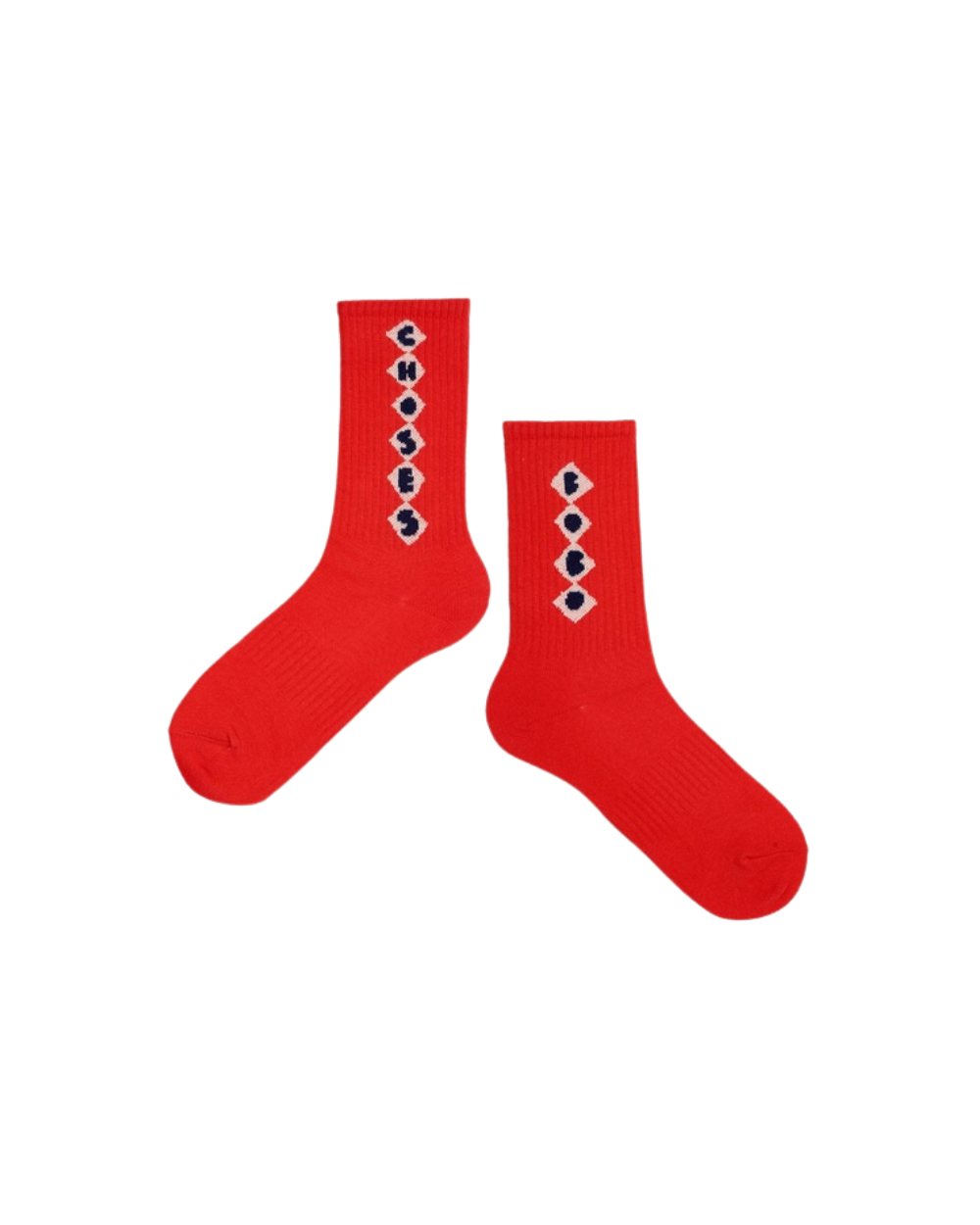 Diamonds Long Socks - Red