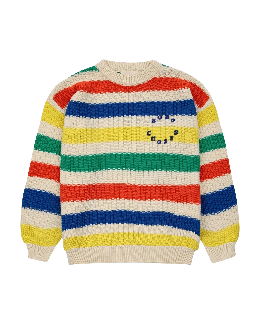 Multicoloured Stripes Knit Jumper