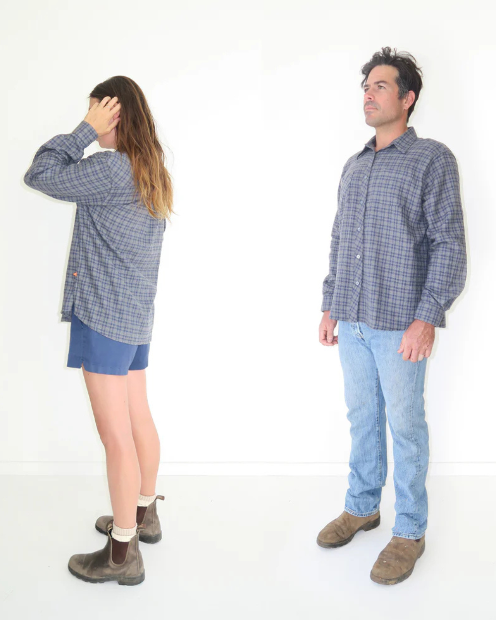 Flannel Workshirt - Blue Fog