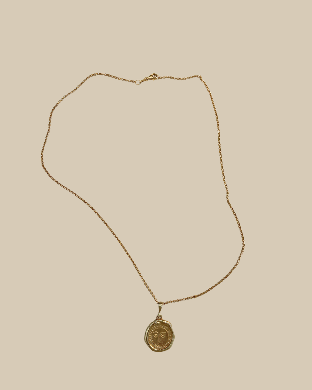 Picasso Sun Necklace - Gold Plated Silver