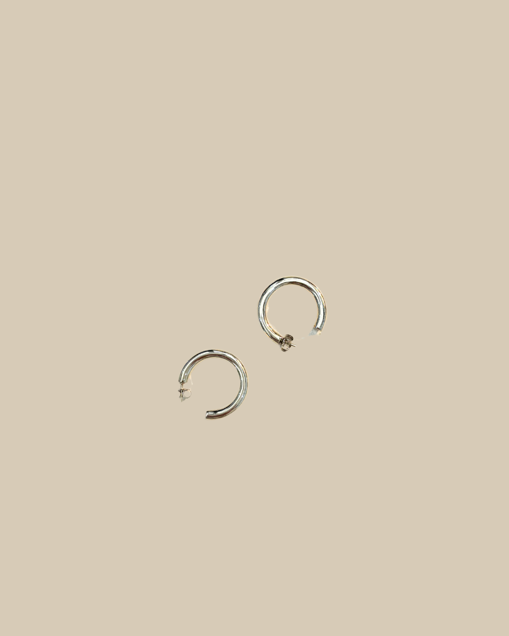 Tube Hoops Mini - Silver