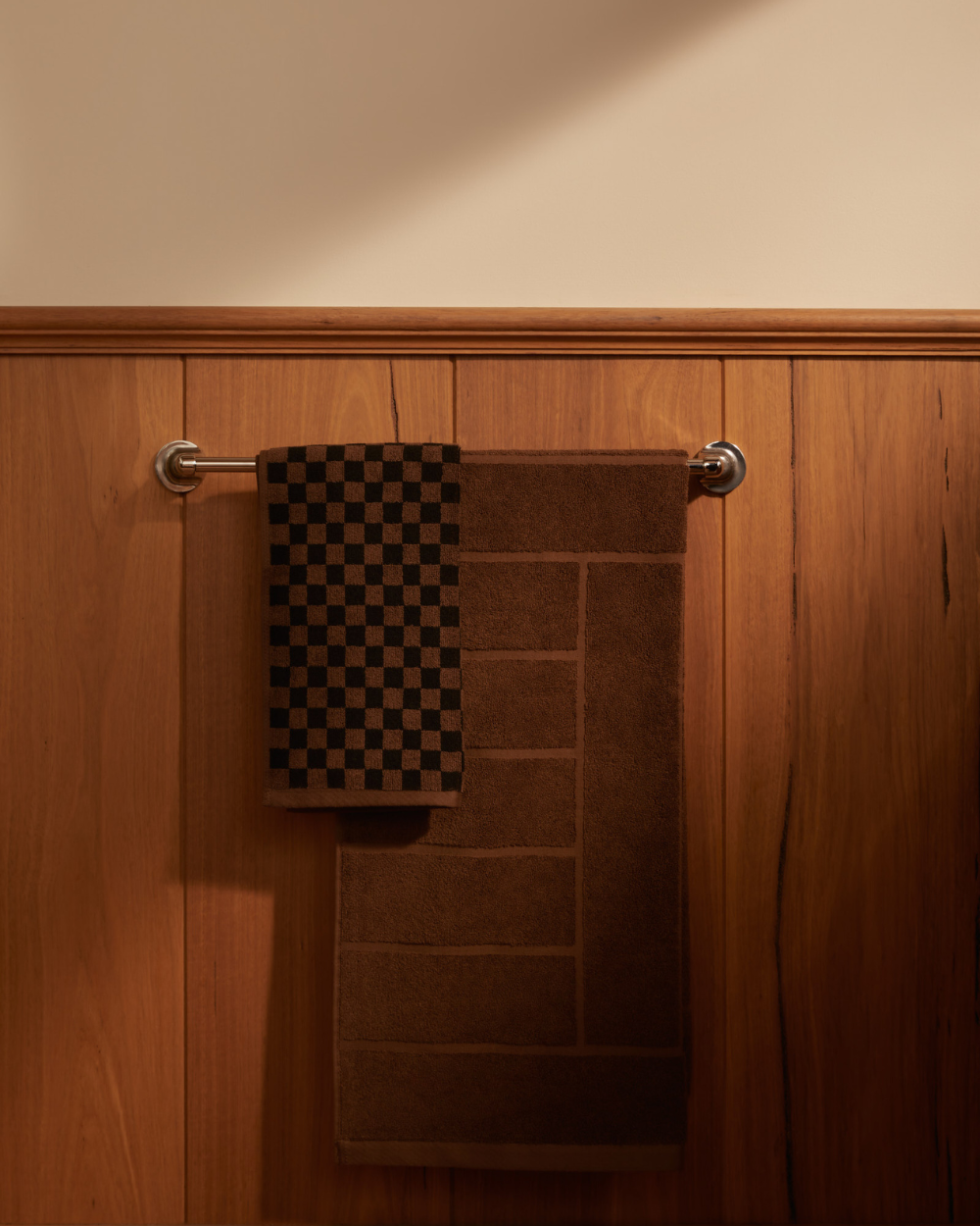 Beppu Bath Mat - Tabac & Noir