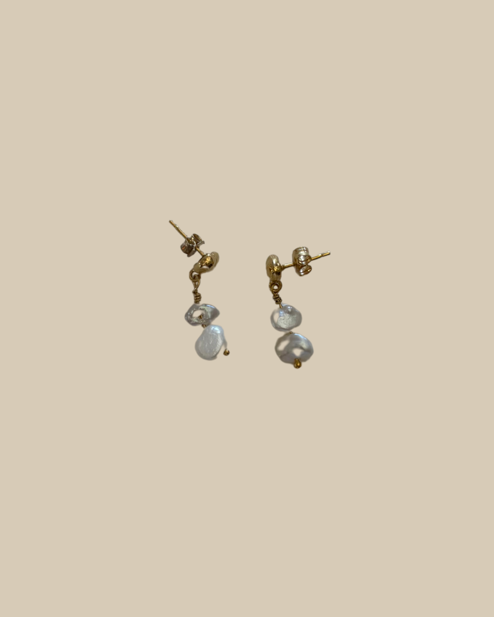 Shell Pearl Drops - Gold