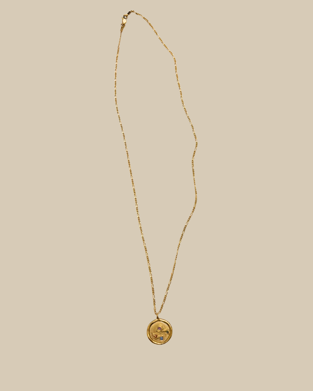 Hidden Treasure Sapphire Pendant  - Gold
