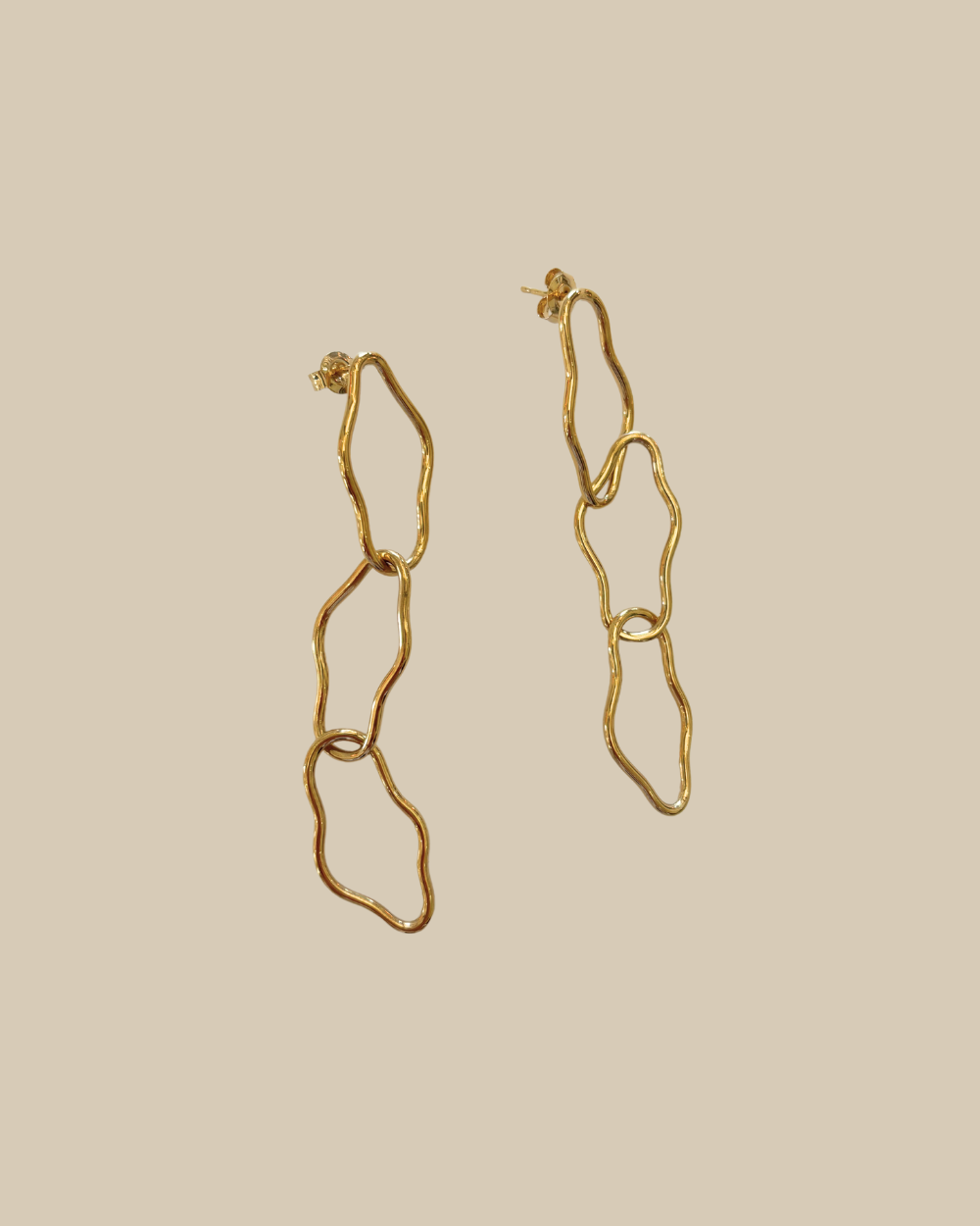 Madeleine Drop Earrings - Gold