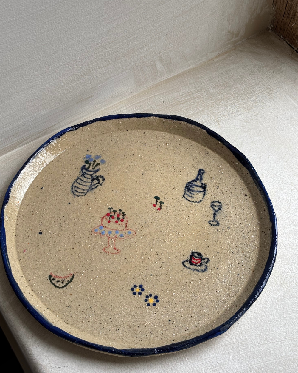 Large dinner party plate - By Jana Brunclikova