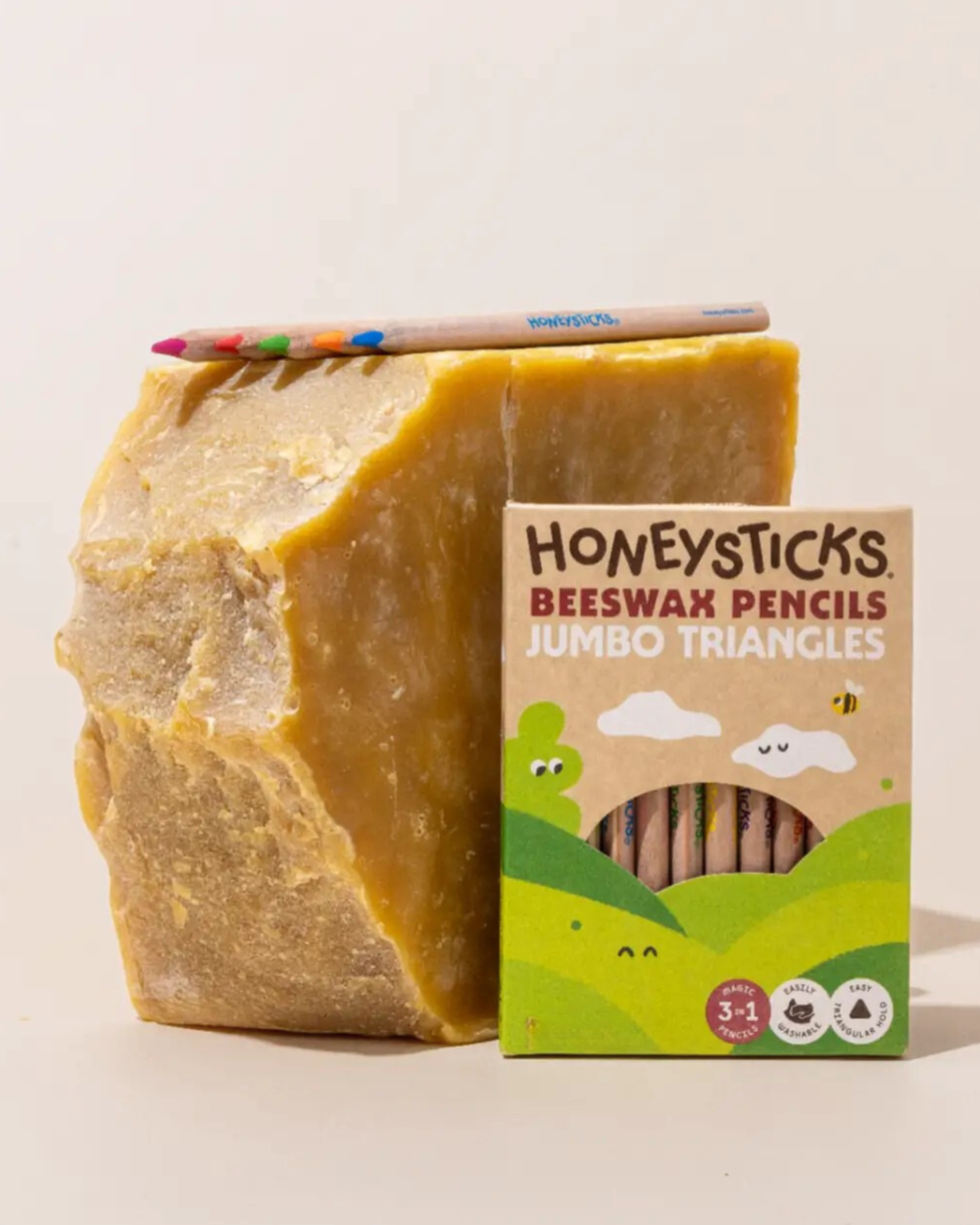 Honeysticks Pencils Jumbo Triangles - 10 Pack