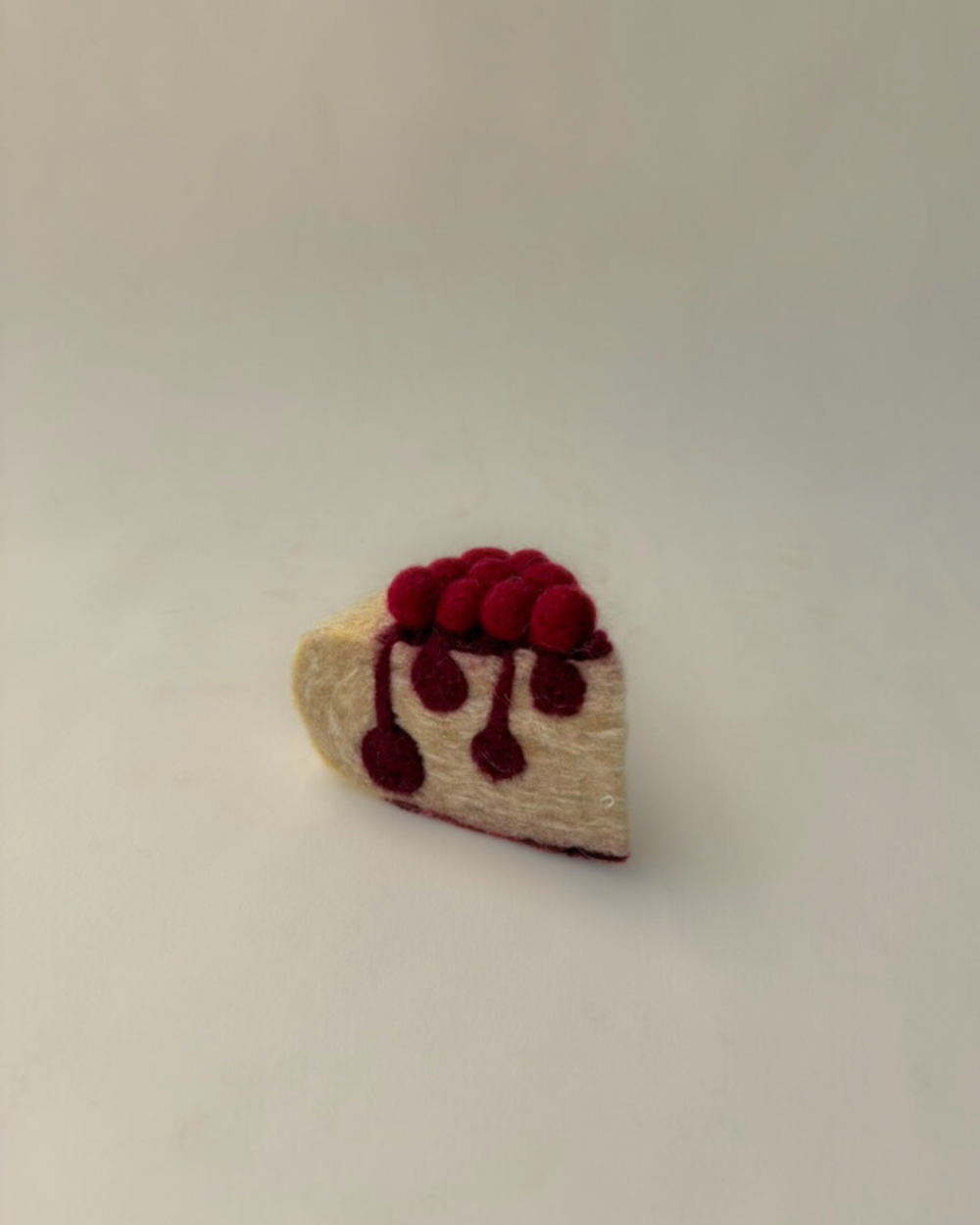 Felt Boysenberry Cheesecake Slice