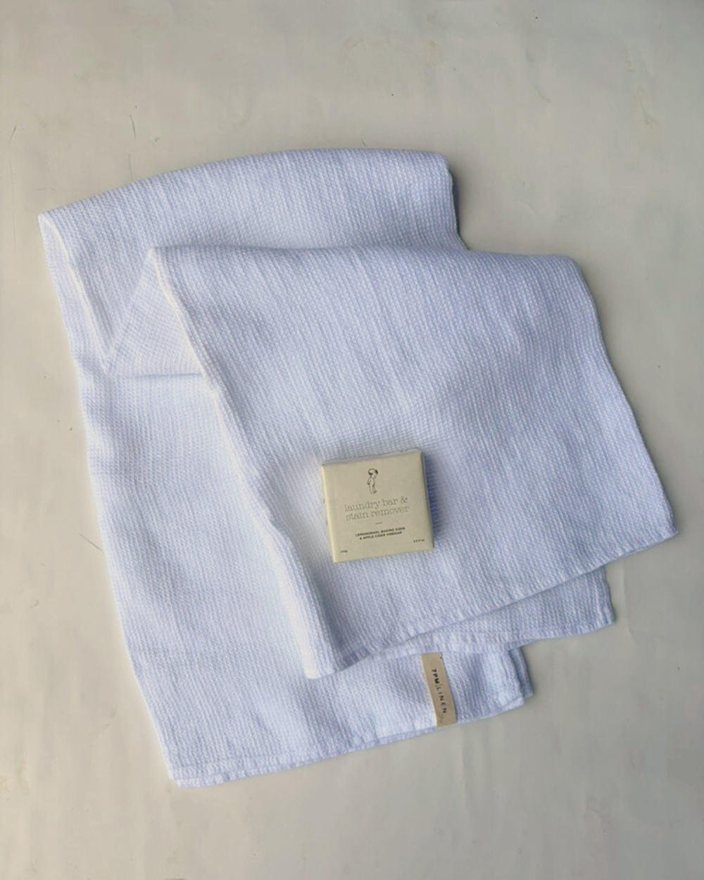 Waffle Bath Towel - White