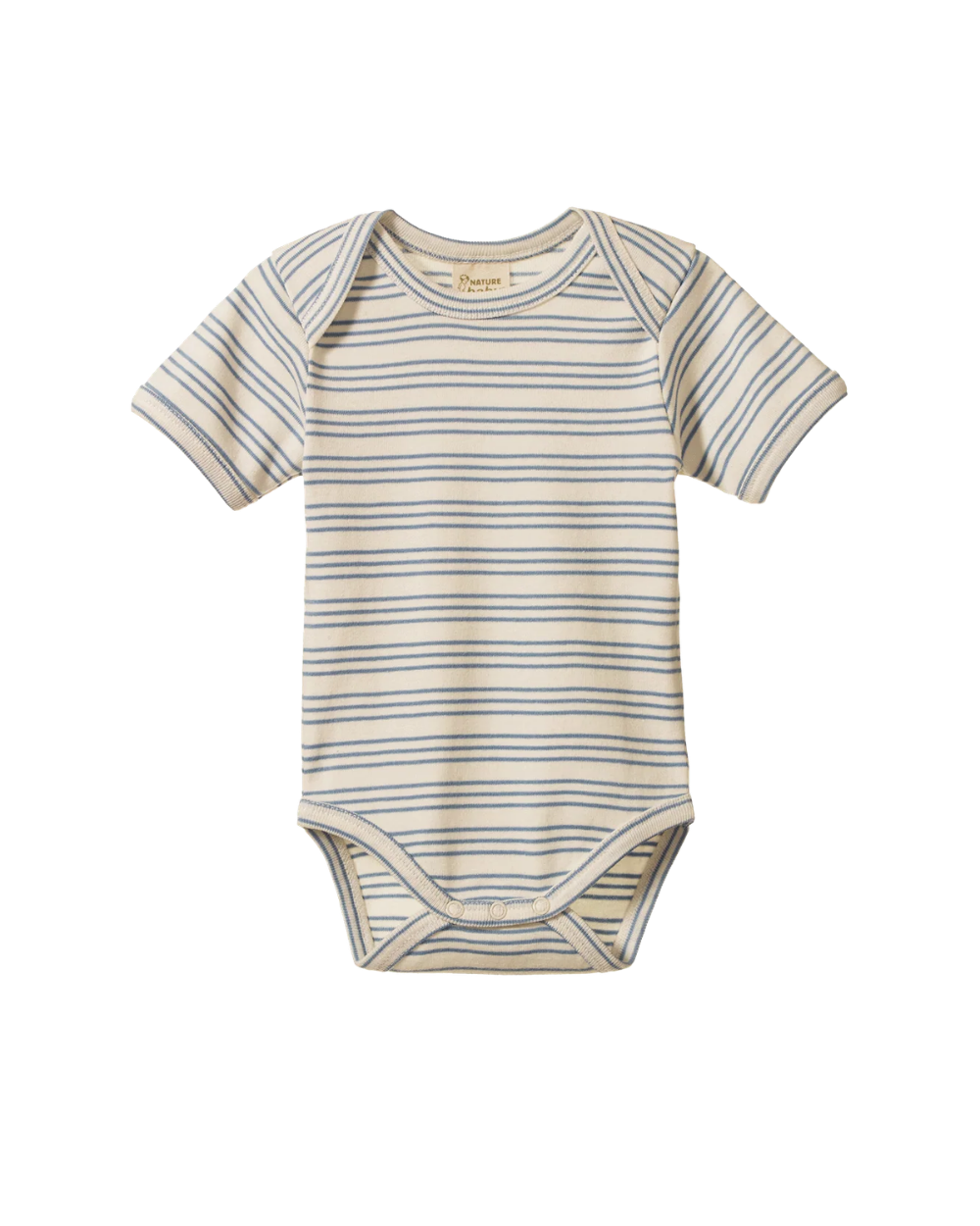 Organic Cotton Shortsleeve Bodysuit - Stripe Trio