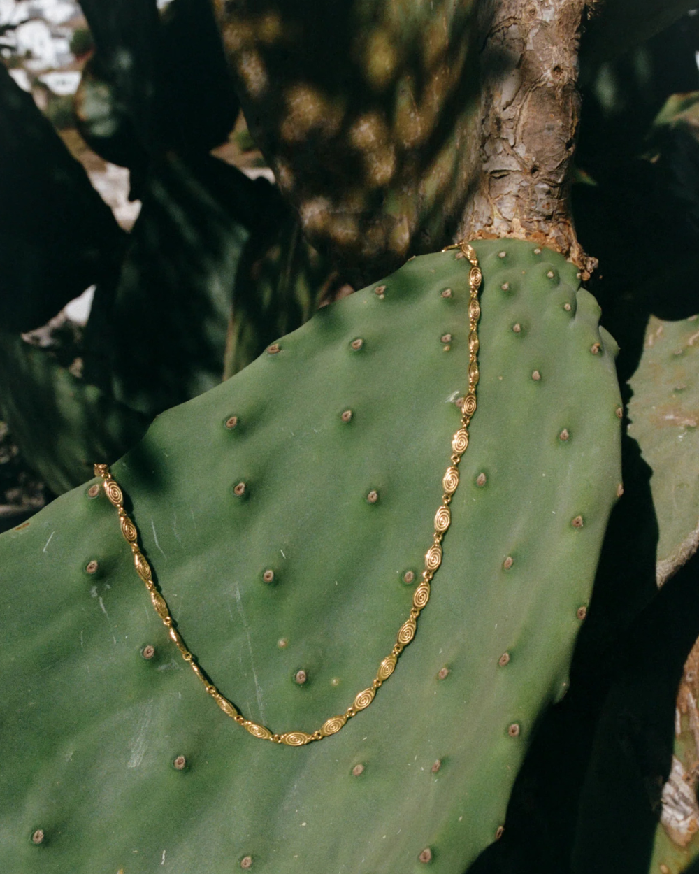 Spiral Chain - Plated 18K Gold