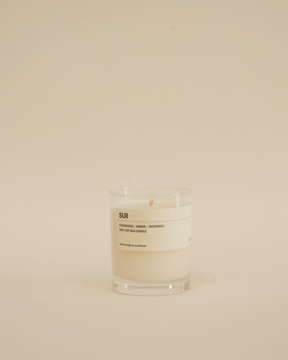 SUR: Cedarwood / Amber / Patchouli - Clear Candle 300g