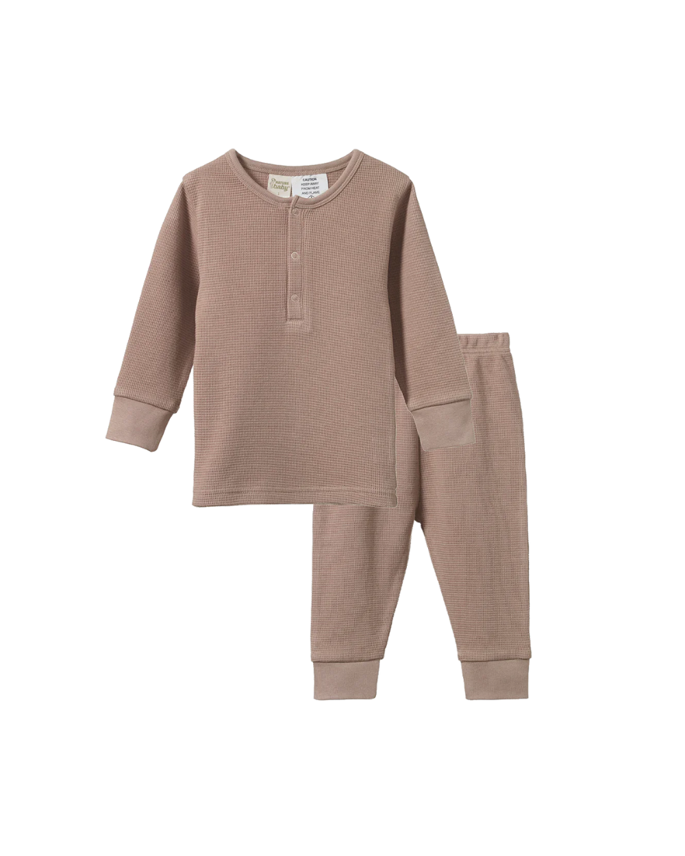 Longsleeve Waffle Pajamas - Sparrow