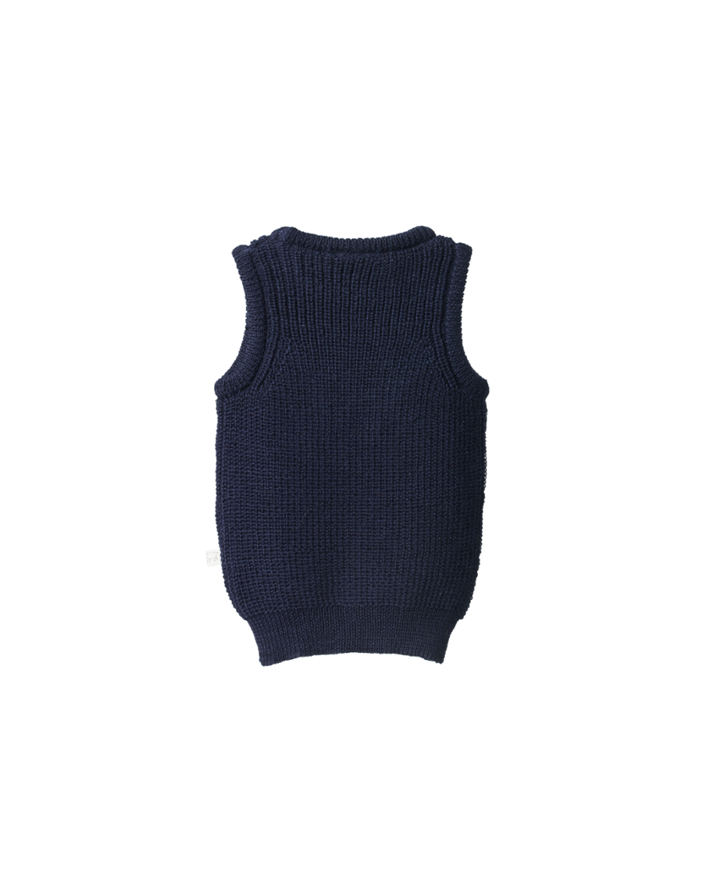 Merino Knit Vest - Navy