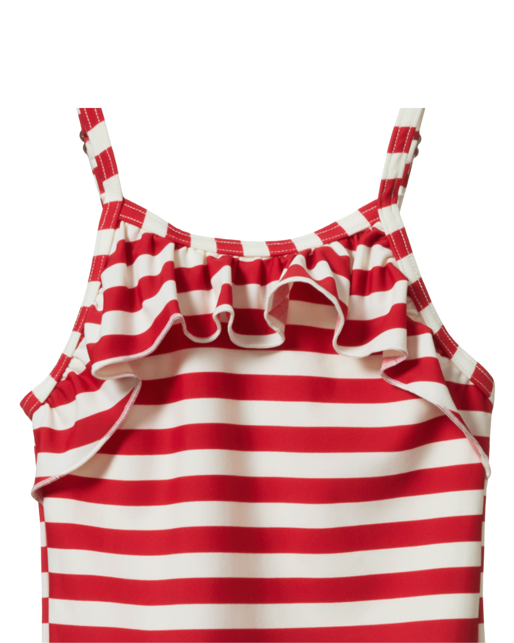 Frill Swimsuit - Red Sea Stripe