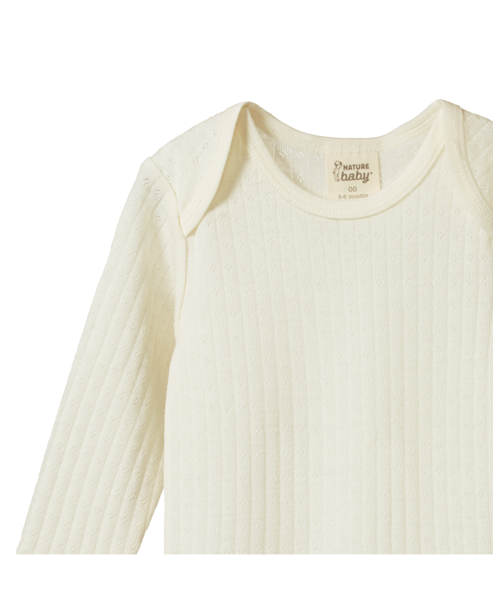 Merino Essential Longsleeve Bodysuit - Natural