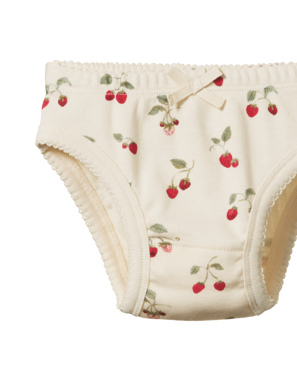 Organic Cotton Knickers - Strawberry Blush print