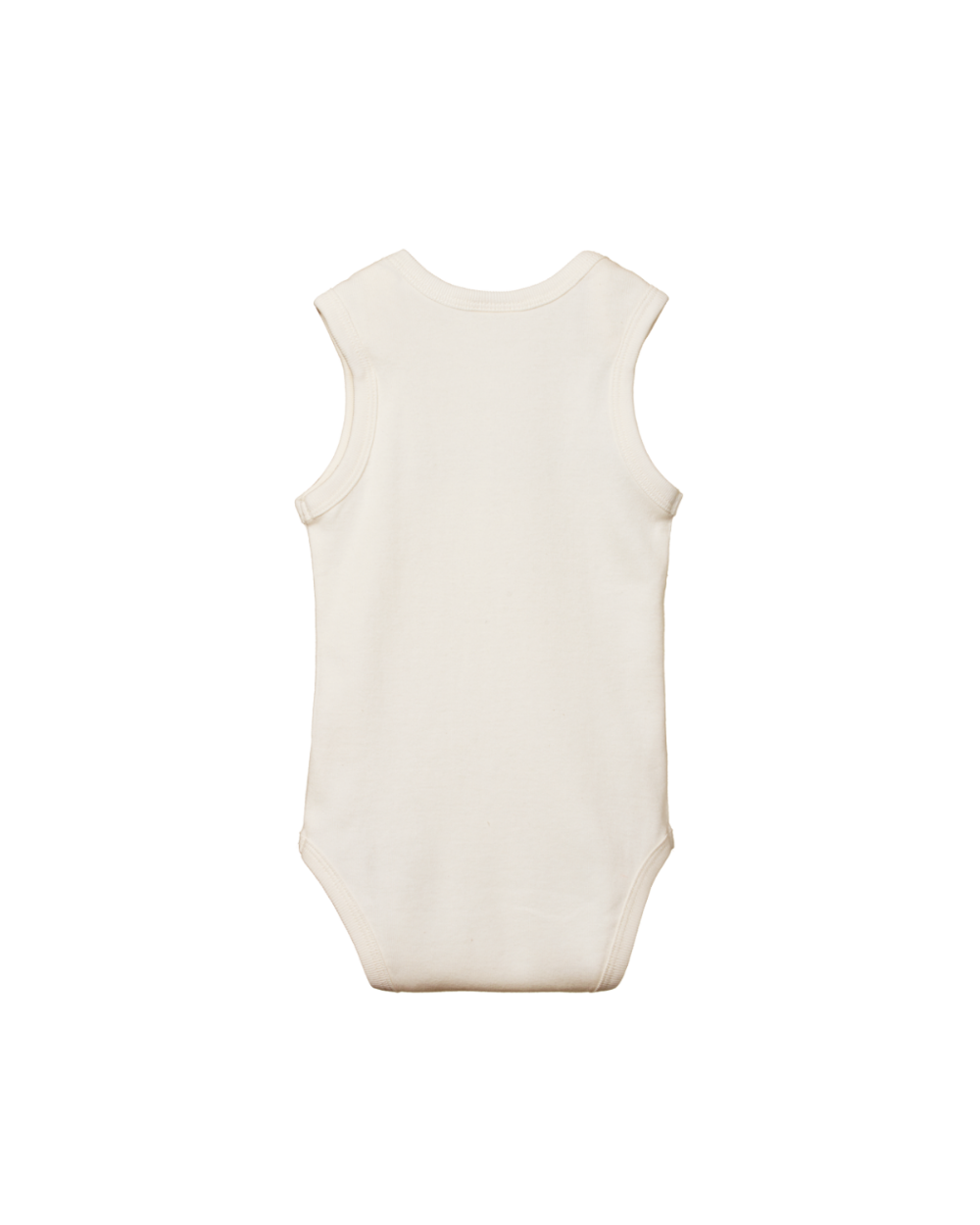 Organic Cotton Singlet Bodysuit - Natural