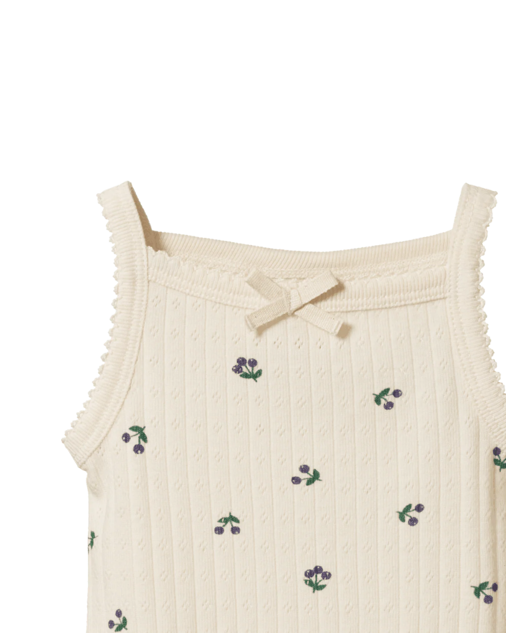 Camisole Pointelle Bodysuit - Winter Berry Print