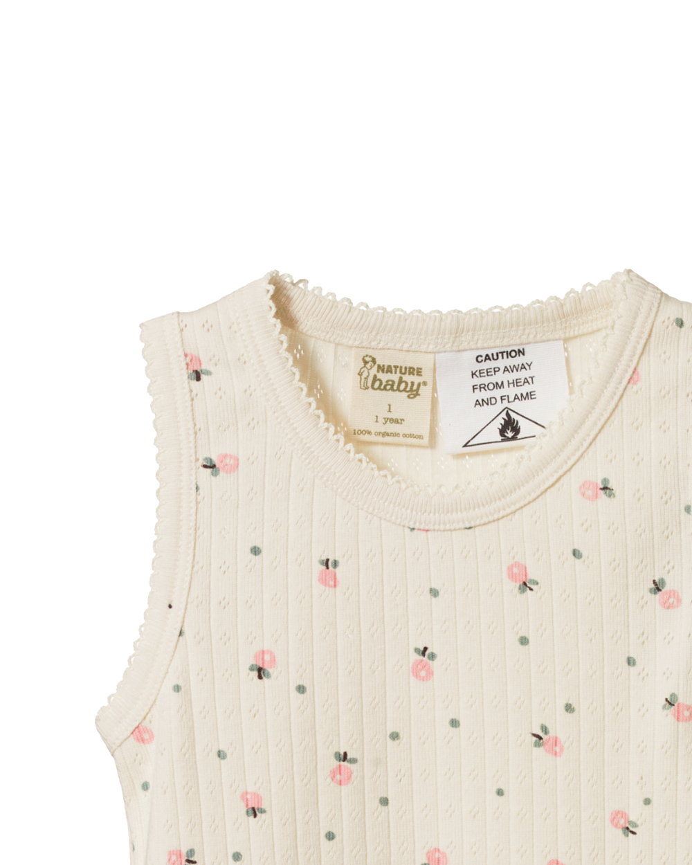 Pointelle Singlet Pyjama Set - Posey Blossom Print