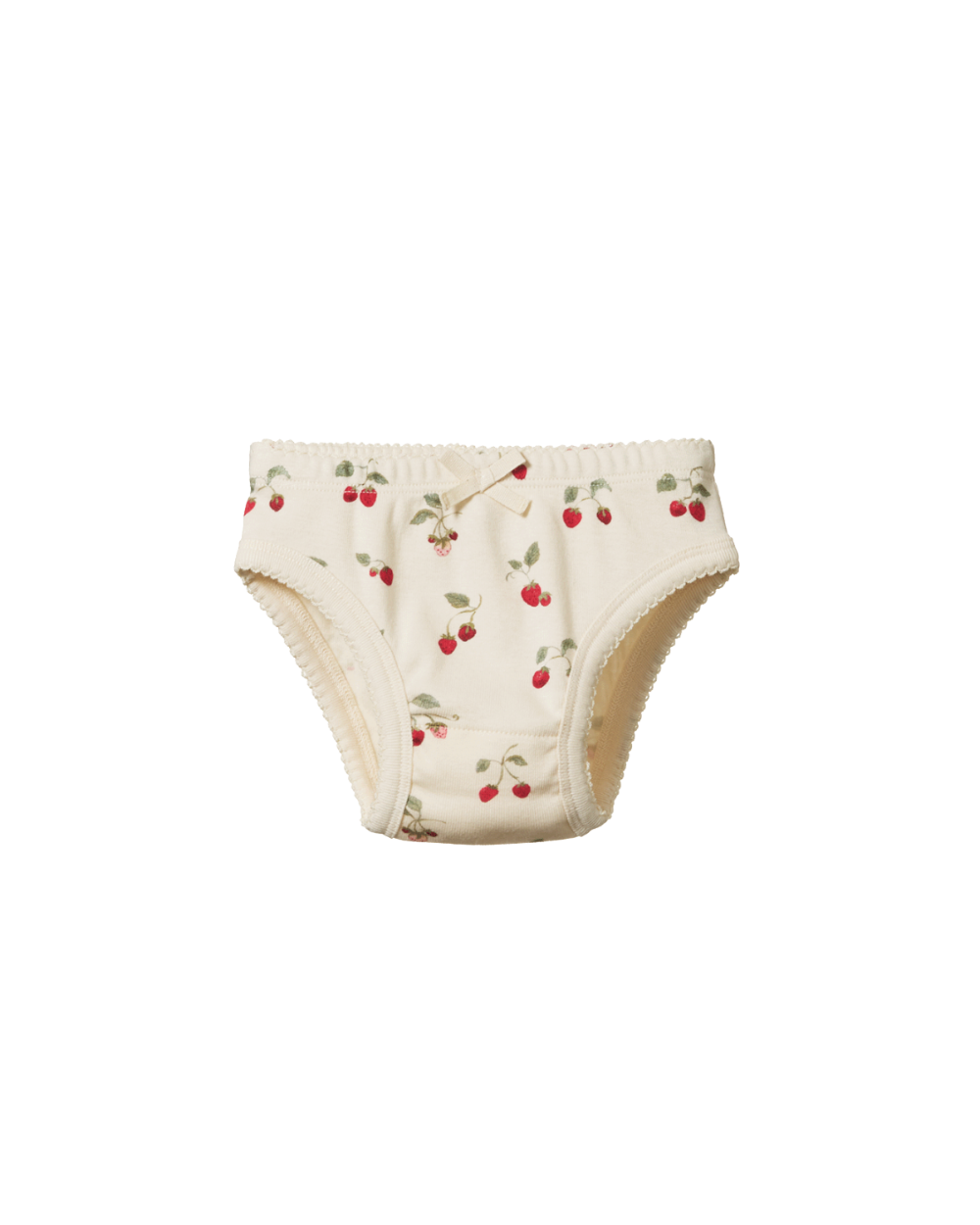 Organic Cotton Knickers - Strawberry Blush print