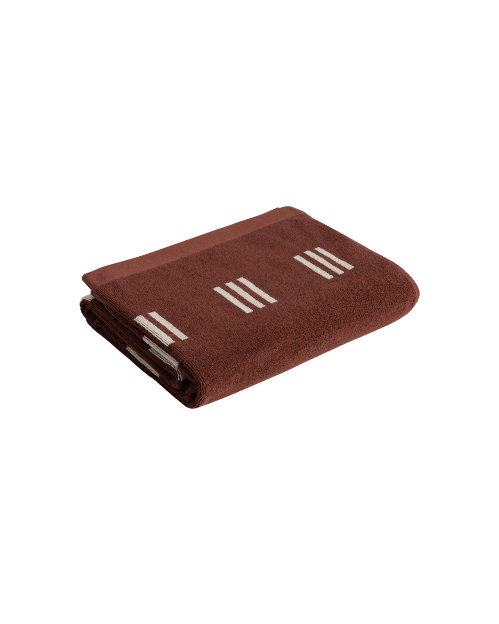 Claremont Bath Towel - Mudbrick & Crème