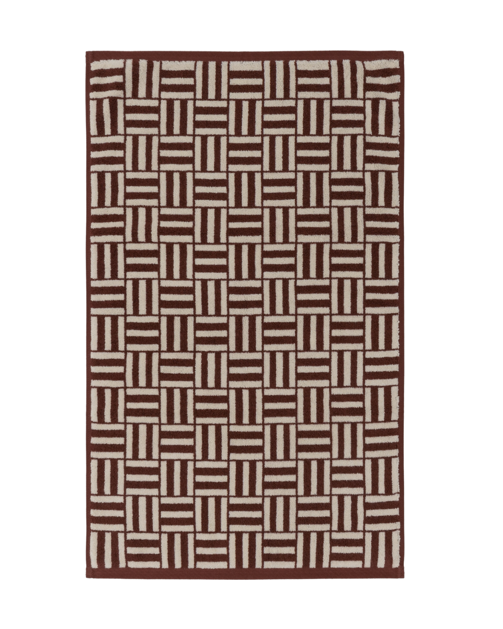 Saroma Bath Mat - Mudbrick & Crème