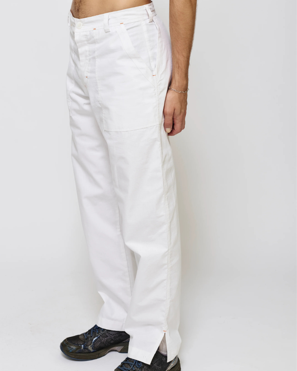 Deep Pocket Pant - White