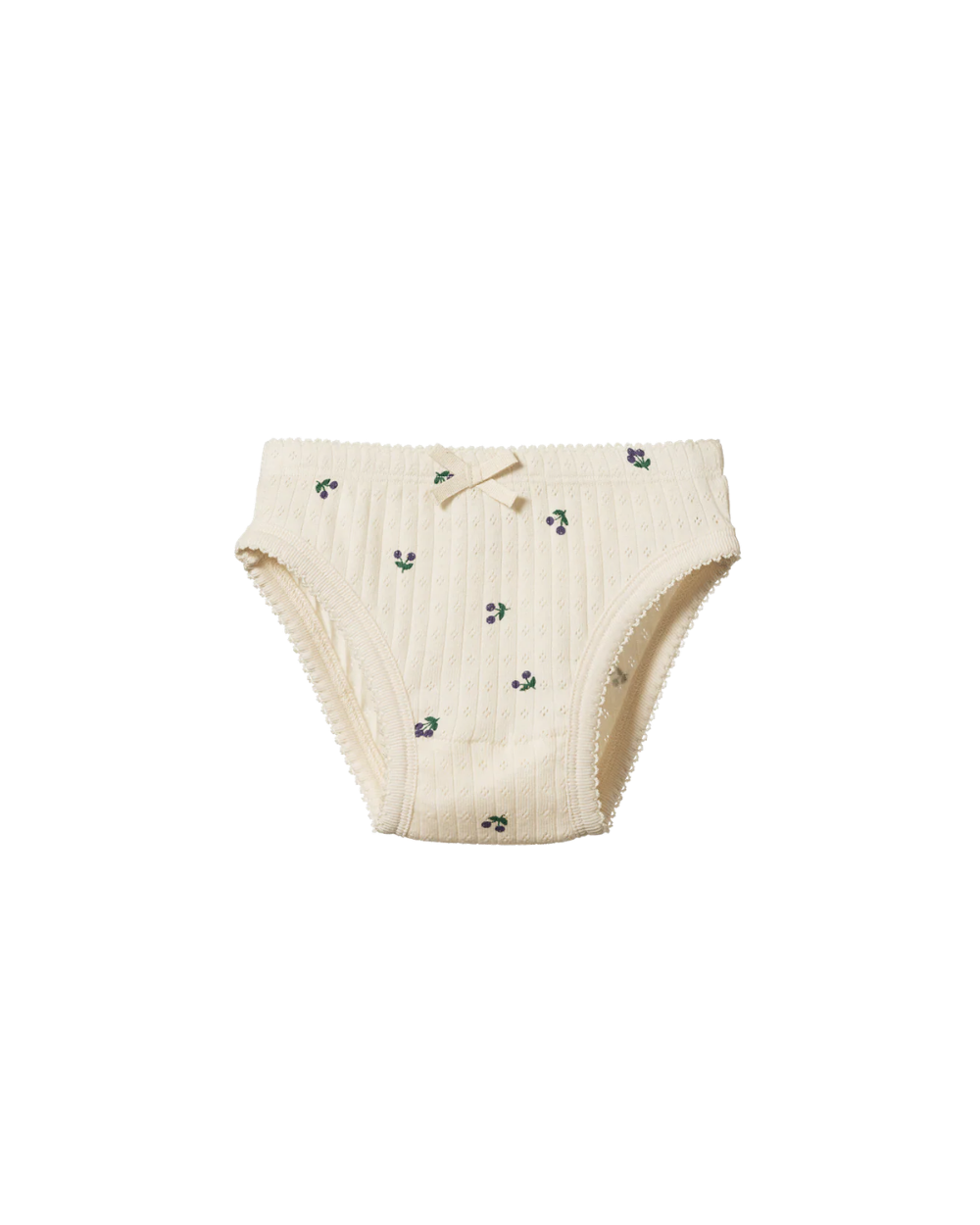 Pointelle Knickers - Winter Berry Print