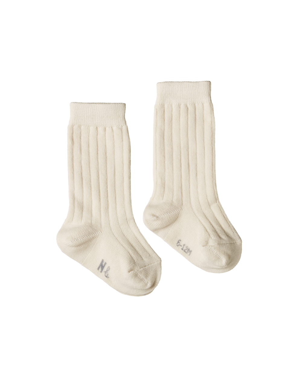 Organic Cotton Rib Socks - Natural