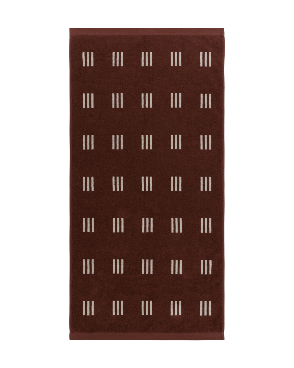 Claremont Bath Towel - Mudbrick & Crème