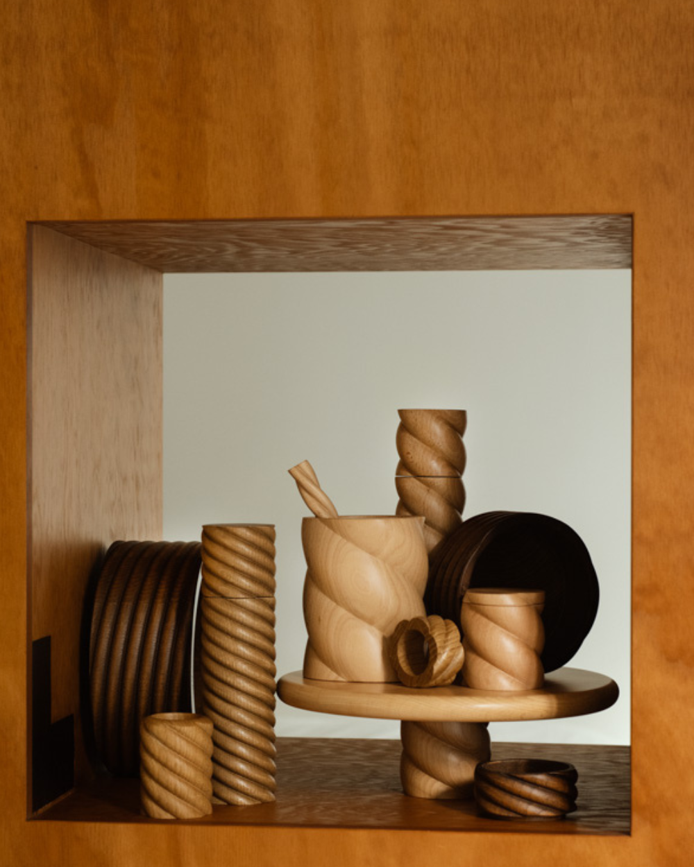 Torsade Tray - Beech