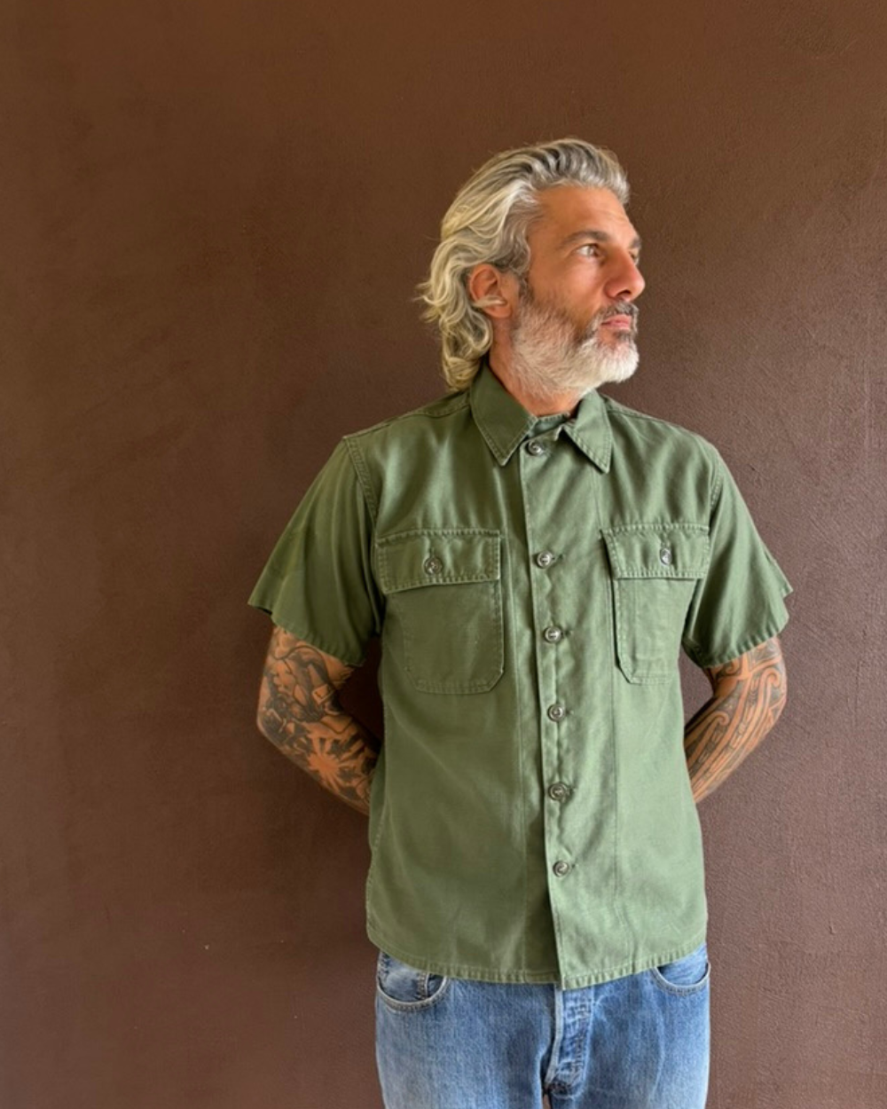 Vintage Military Shirt