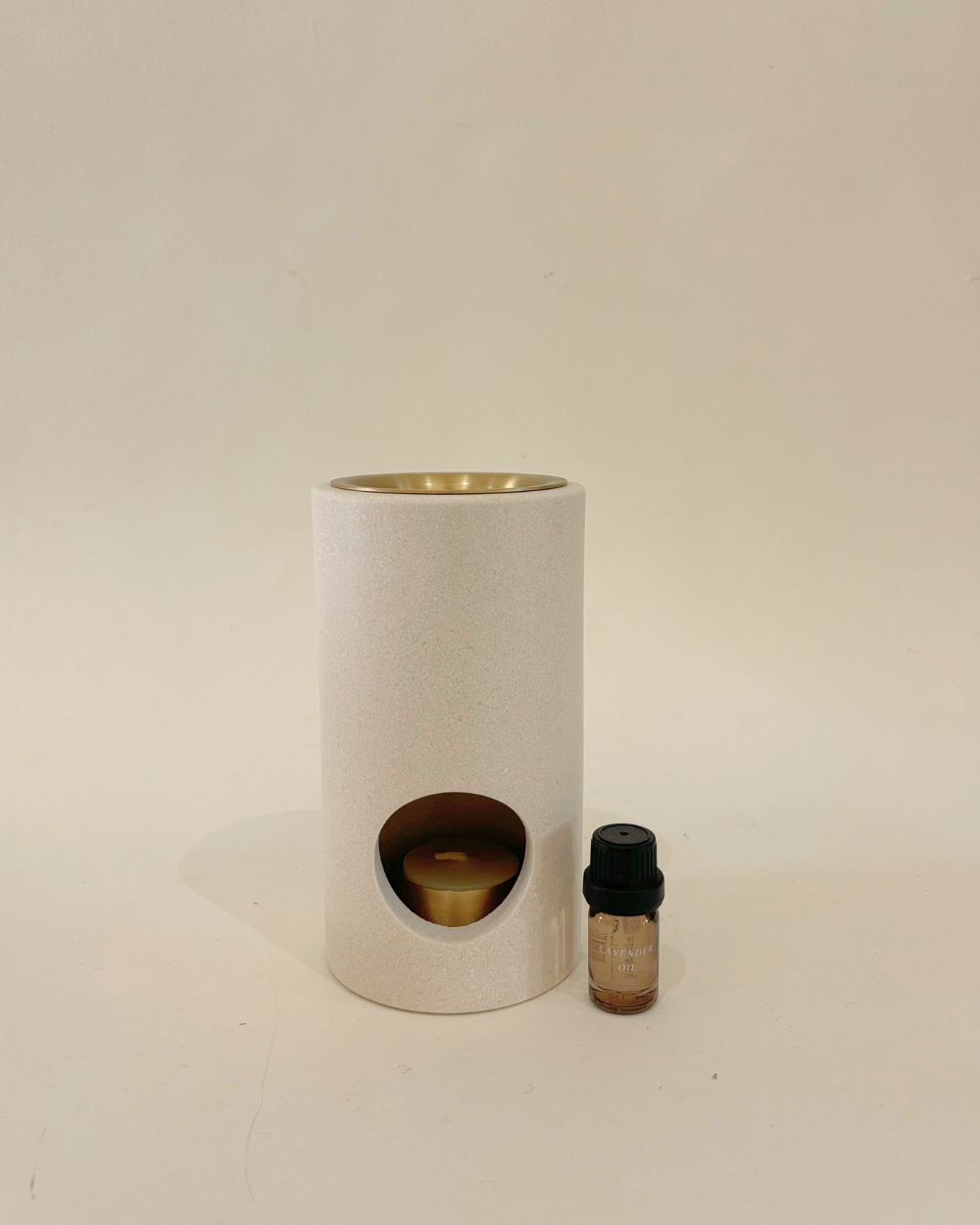 Synergy Oil Burner - White Limestone