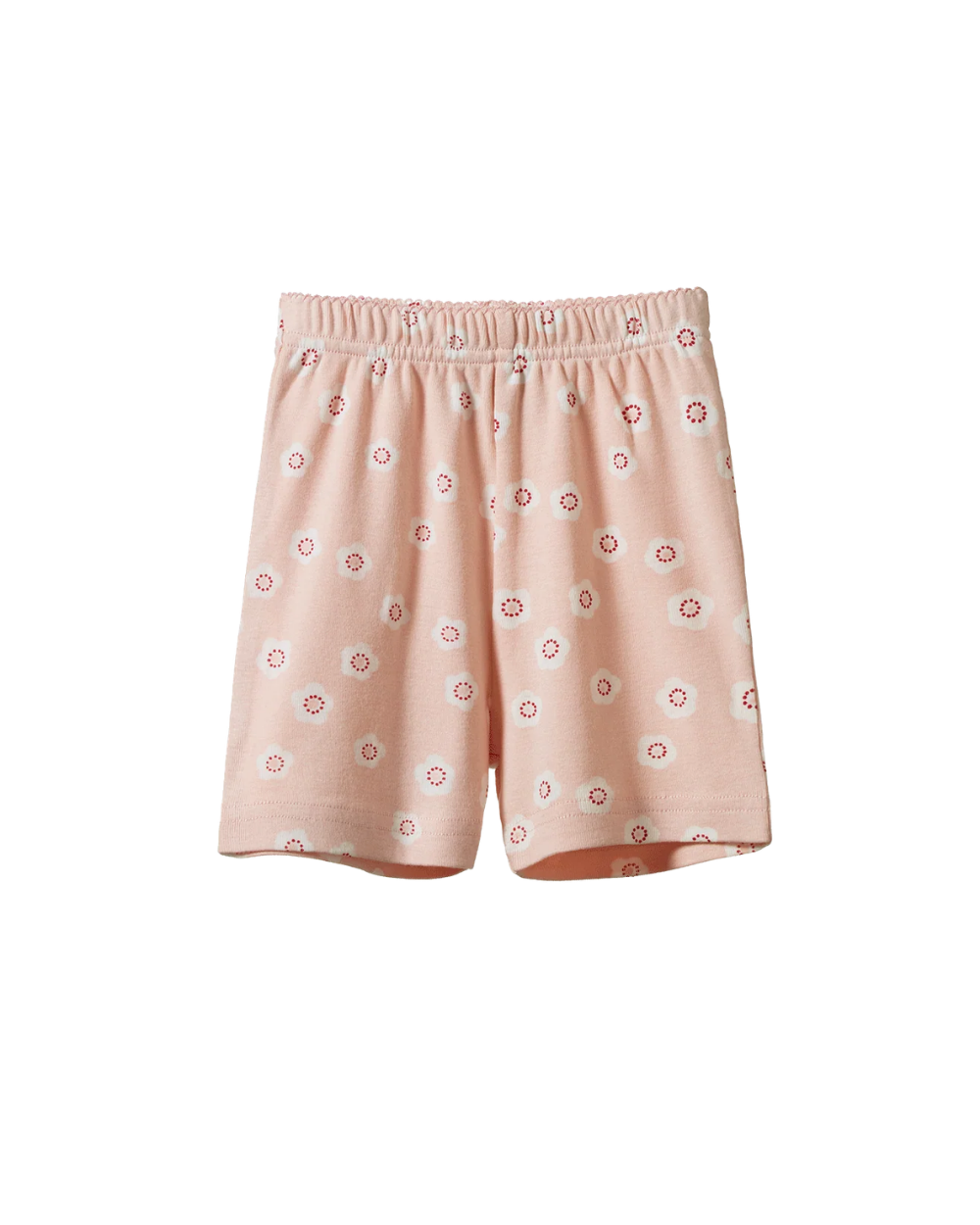 Short Sleeve Pyjama Set - Flora Stamp Rose Dust Print