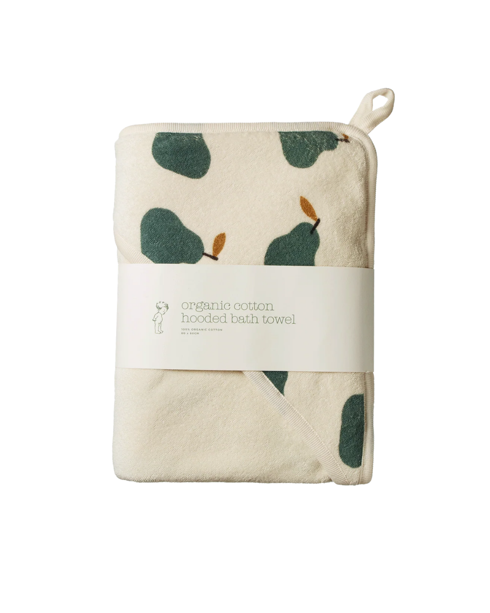 Hooded Bath Towel - Pear