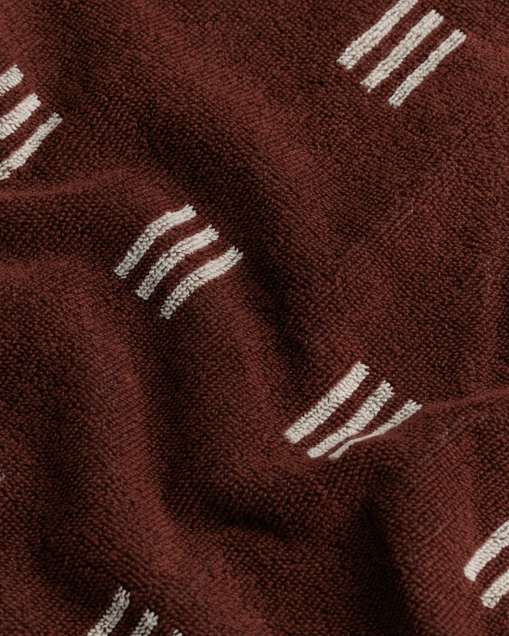 Selene Face Cloth - Mudbrick & Crème