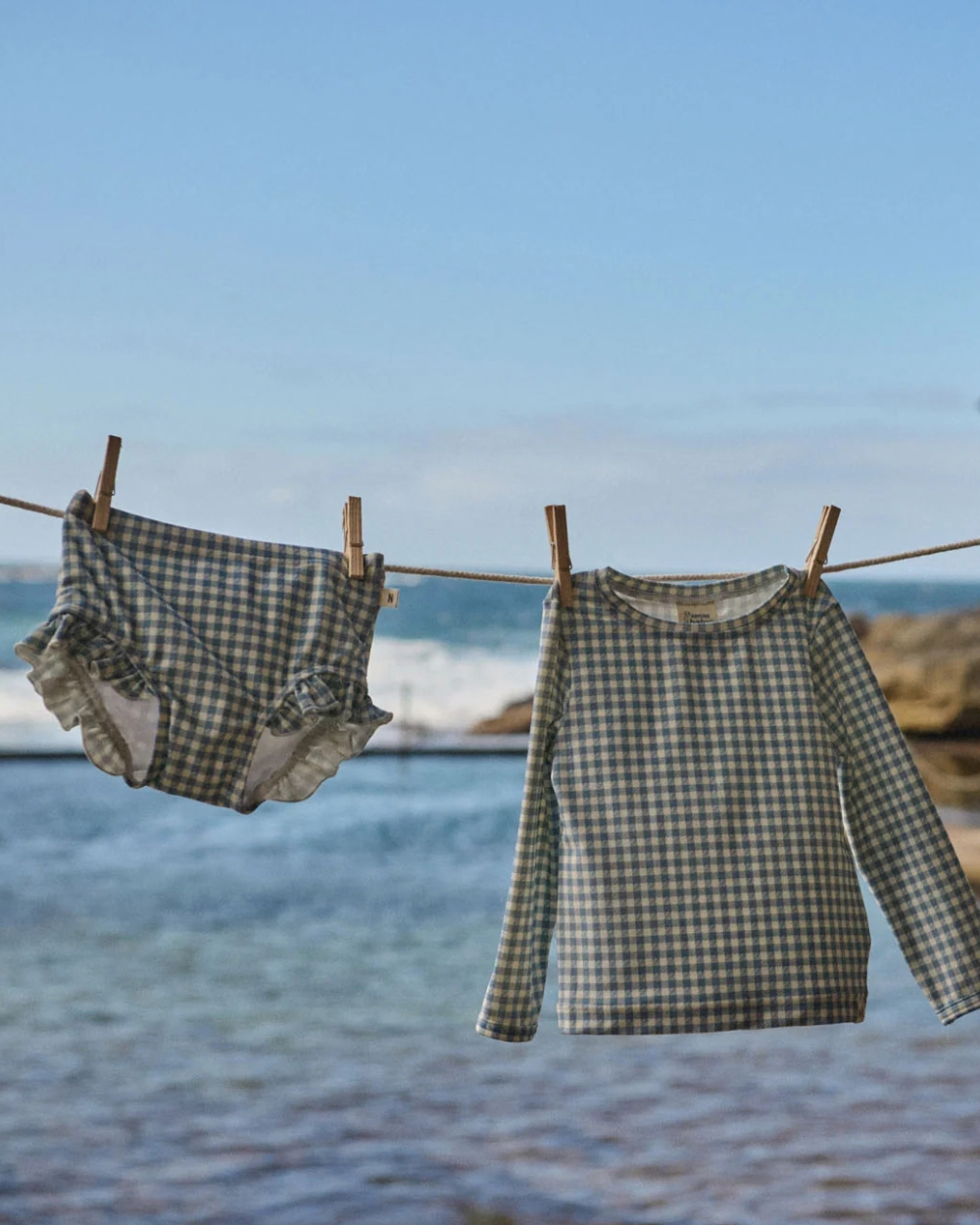 Splash Top - Blue Gingham