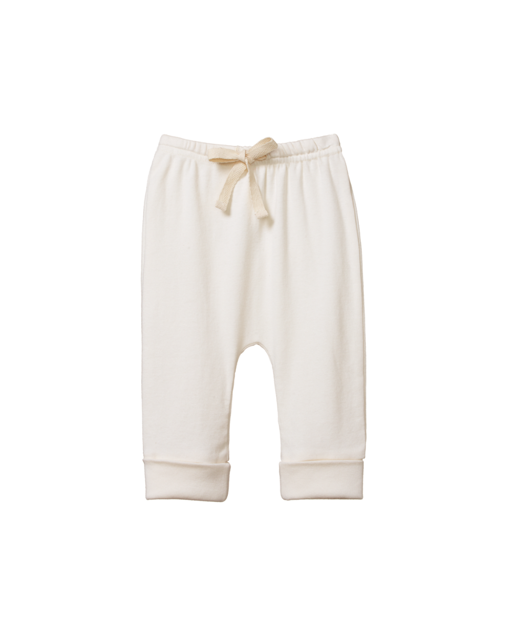 Organic Cotton Drawstring Pants - Natural