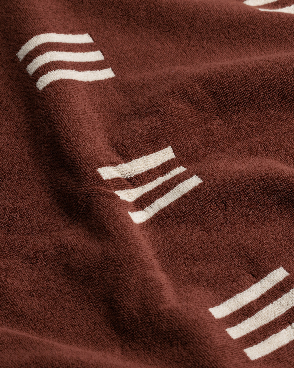 Claremont Bath Towel - Mudbrick & Crème