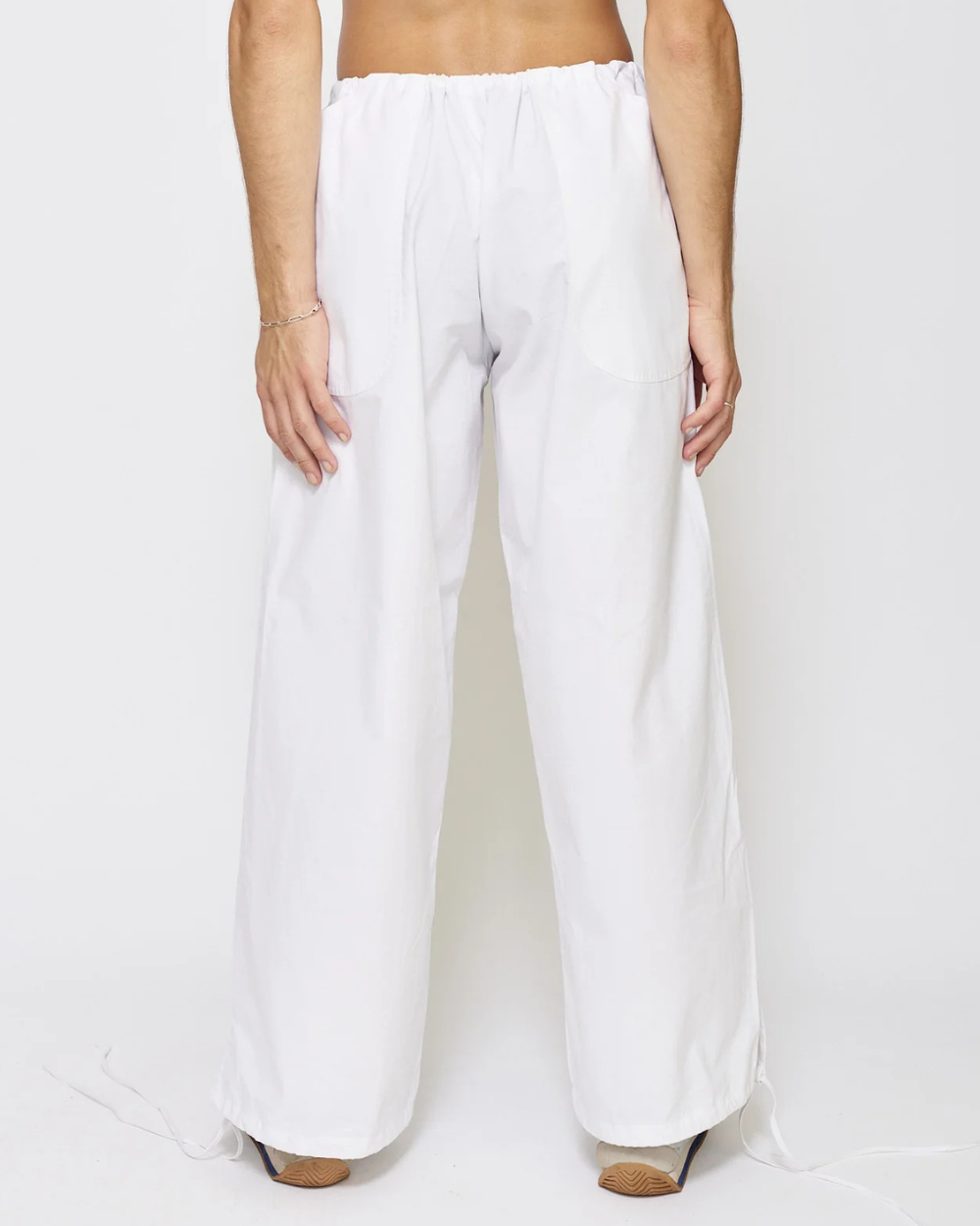 Drawstring Pant - White